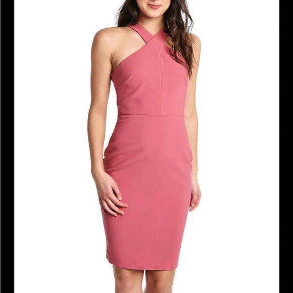 Likely Pinkish/Purple High Halter Neck Carolyn Foam Fitting Racer Back Dress 2 - Picture 3 of 16